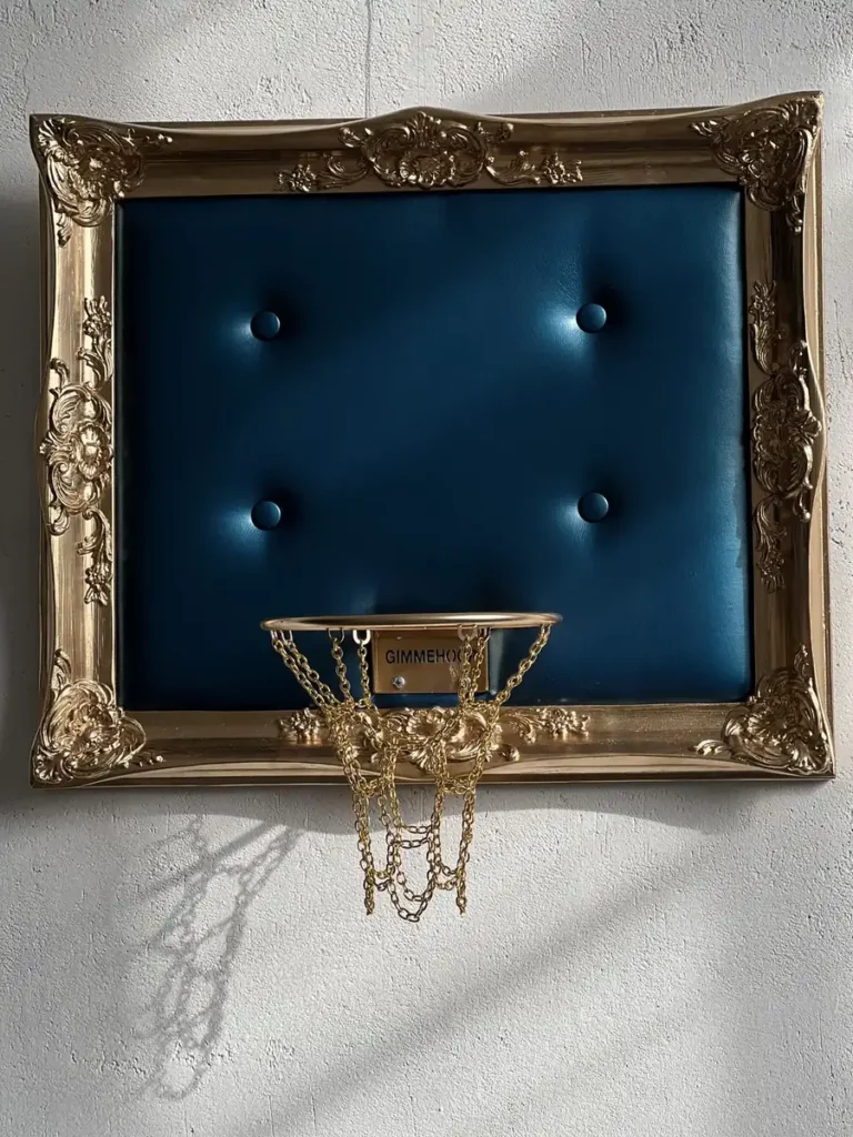 Customer photo of Blue and Gold Basketball Hoop