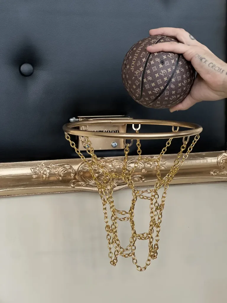 Customer photo of Gold Basketball Hoop