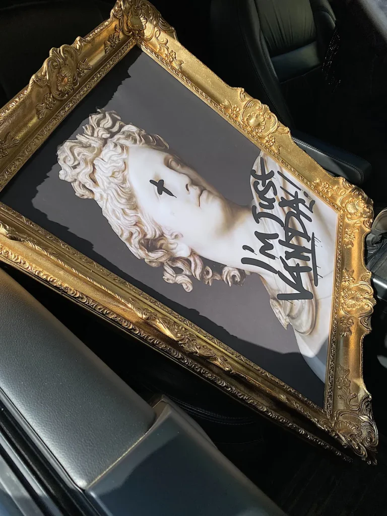 Customer photo of DAVID // Framed Canvas