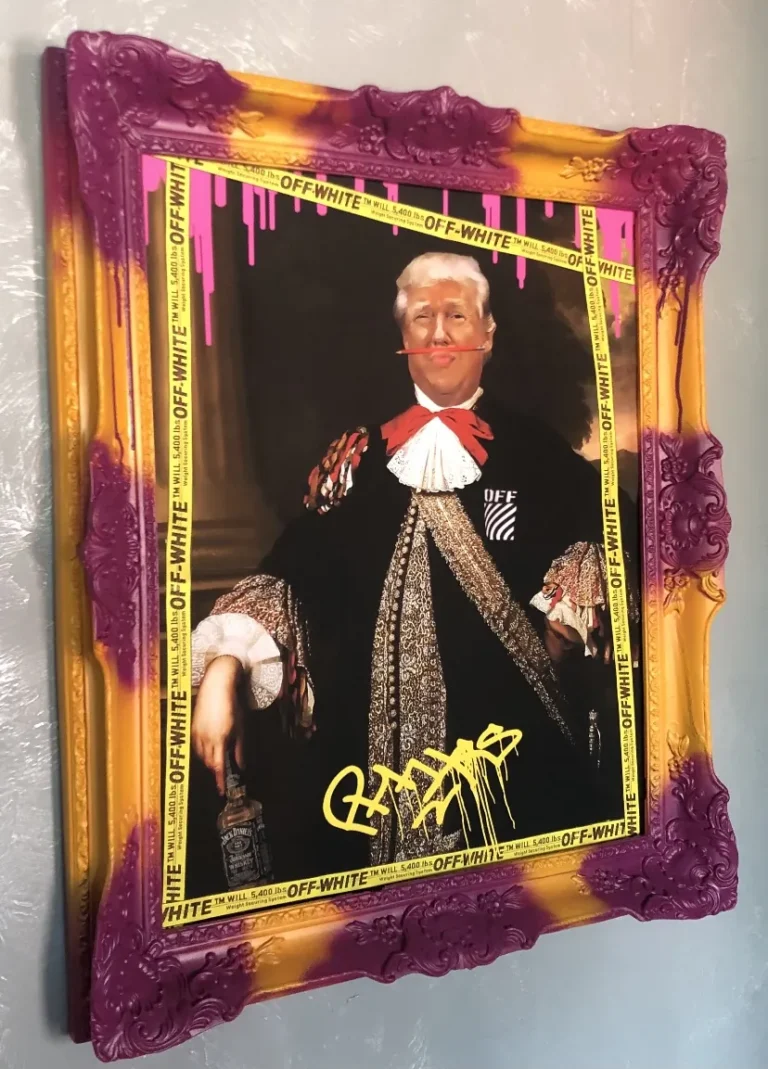 Customer photo of Donald Trump O W // Framed Canvas