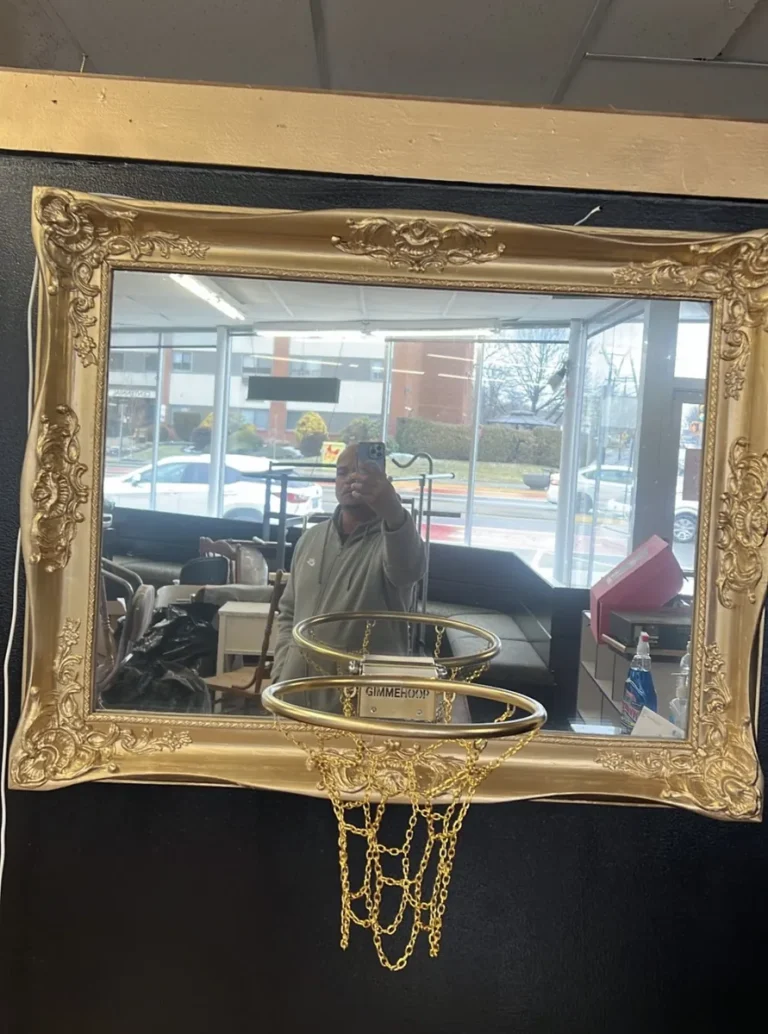 Customer photo of Framed Mirror Basketball Hoop