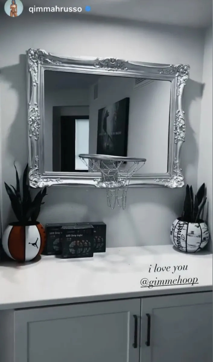 Customer photo of Framed Mirror Basketball Hoop