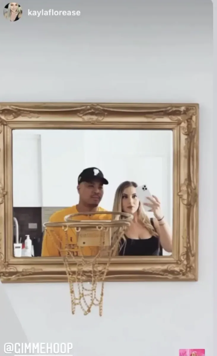Customer photo of Framed Mirror Basketball Hoop