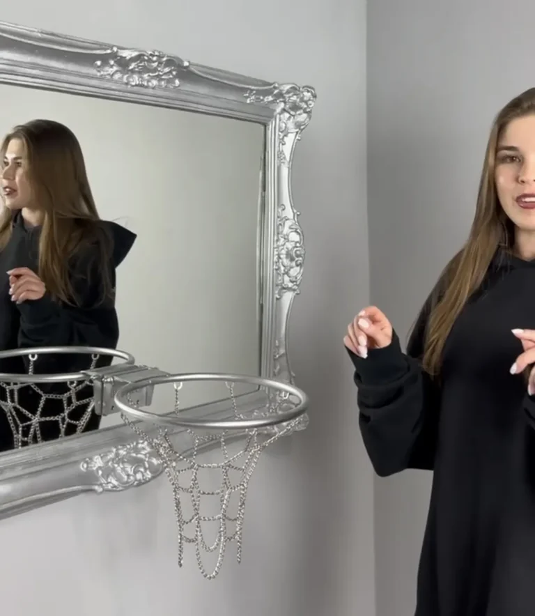 Customer photo of Framed Mirror Basketball Hoop