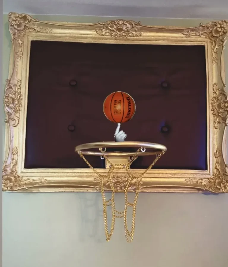 Customer photo of Gold Basketball Hoop