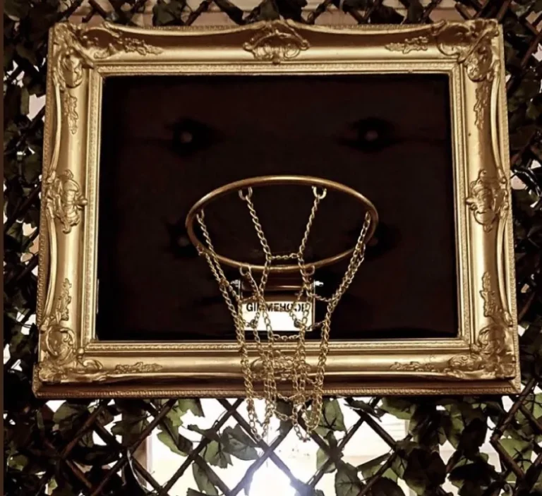 Customer photo of Gold Basketball Hoop