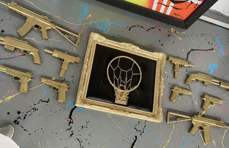 Customer photo of Gold Basketball Hoop