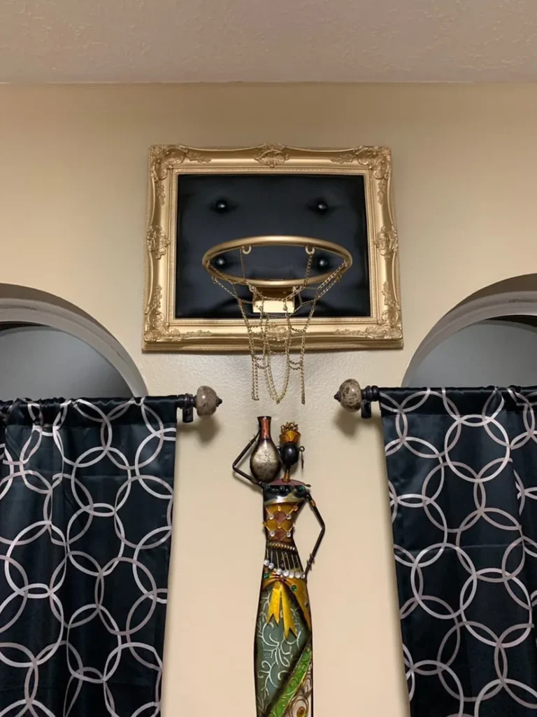 Customer photo of Gold Basketball Hoop