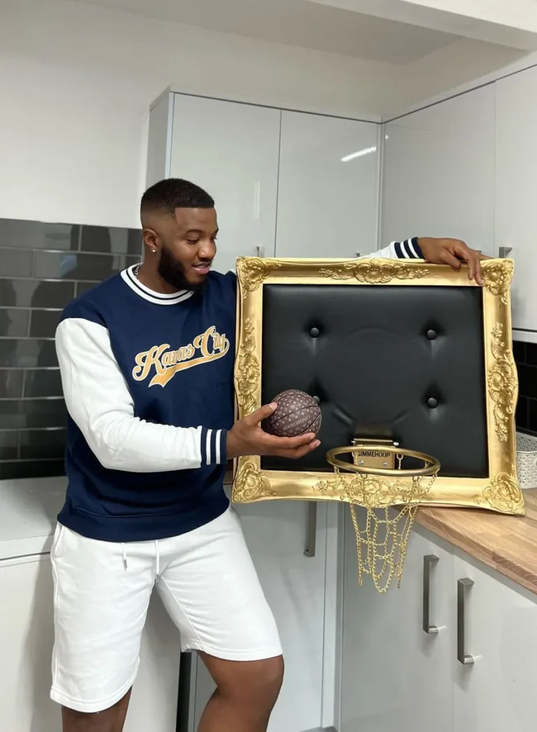 Customer photo of Gold Basketball Hoop