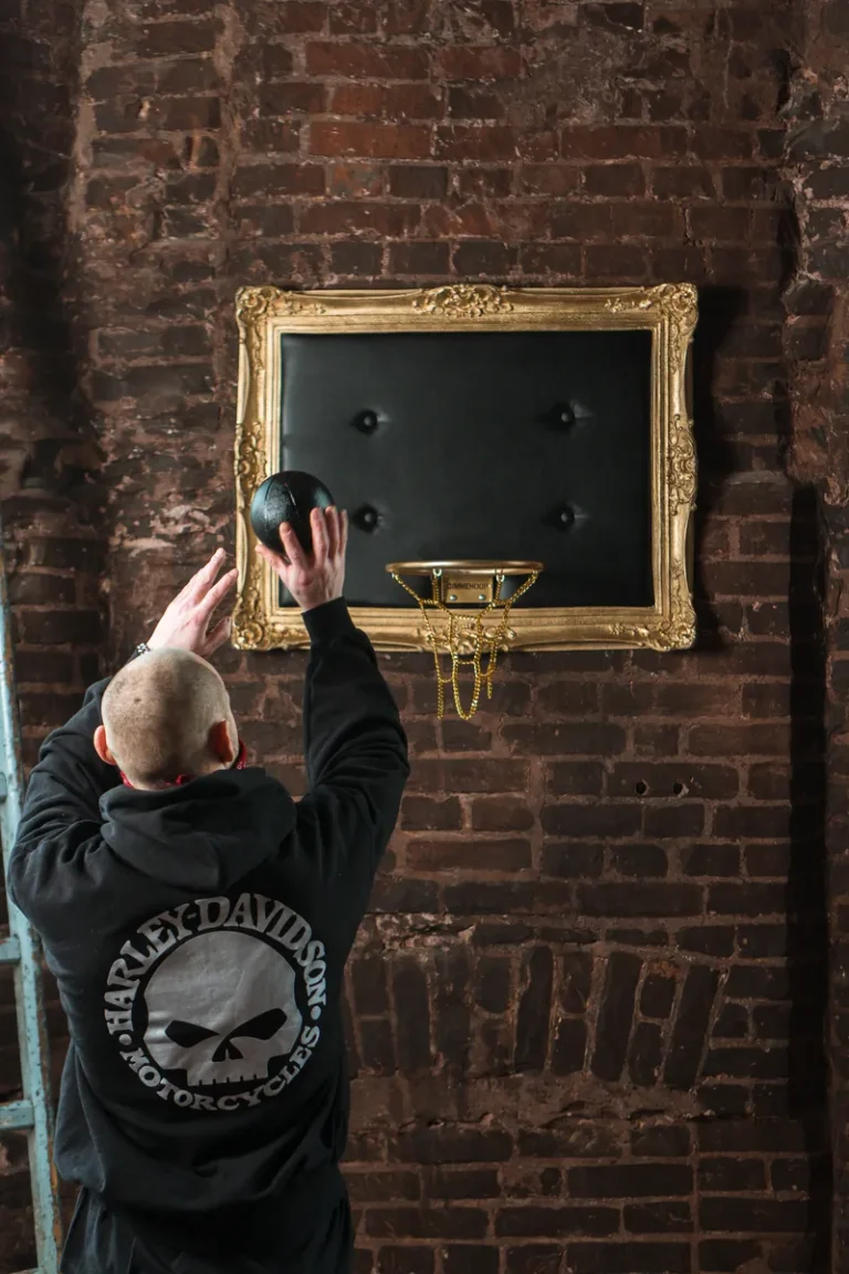 Customer photo of Gold Basketball Hoop