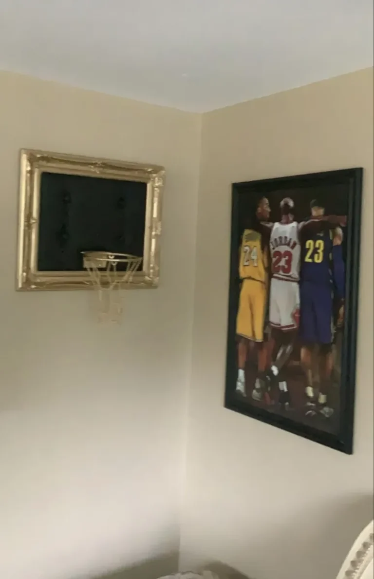 Customer photo of Gold Basketball Hoop