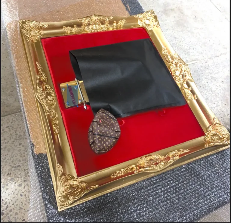 Customer photo of Red & Gold Basketball Hoop