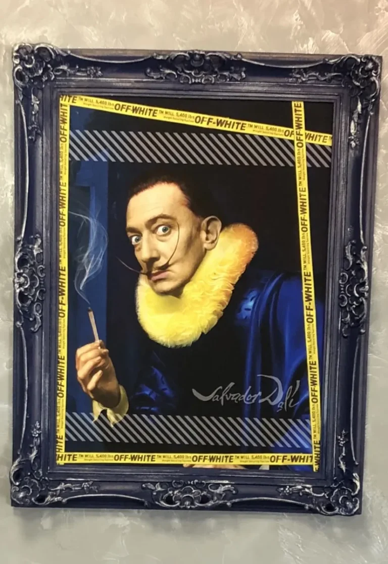 Customer photo of Salvador Dali Weed // Framed Canvas