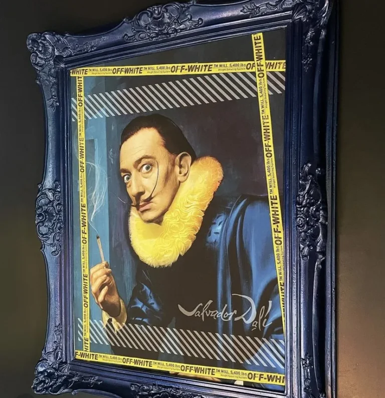 Customer photo of Salvador Dali Weed // Framed Canvas